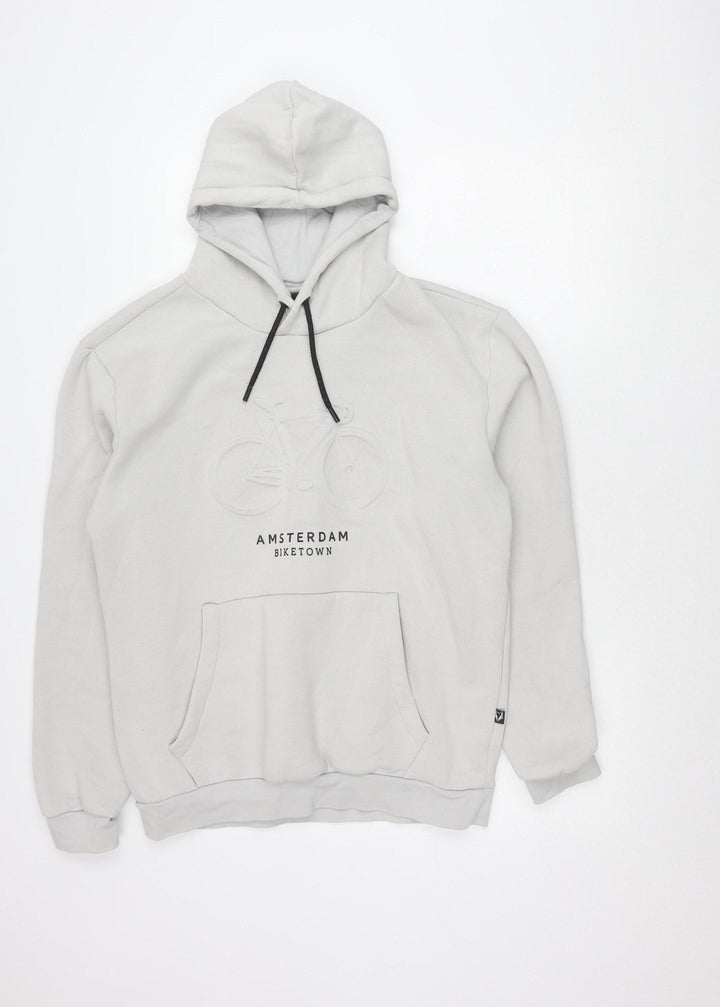 FOX Originals Men's Grey L Pullover Hoodie Graphic Cycling