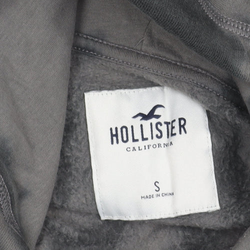 Hollister Unisex Grey Tie Dye Pullover Hoodie S Kindness Graphic