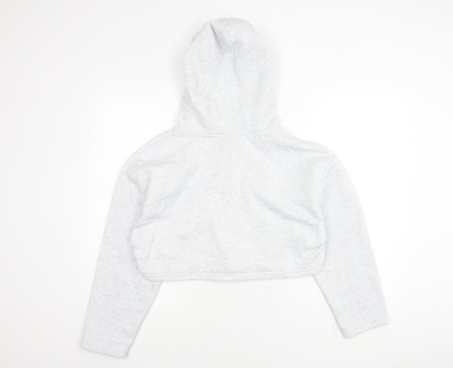 Primark Women’s Grey Cropped Harvard Hoodie Jacket Size 12