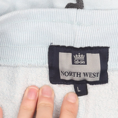 North West Men’s Blue Sweatpants L Athleisure Fleece Tapered