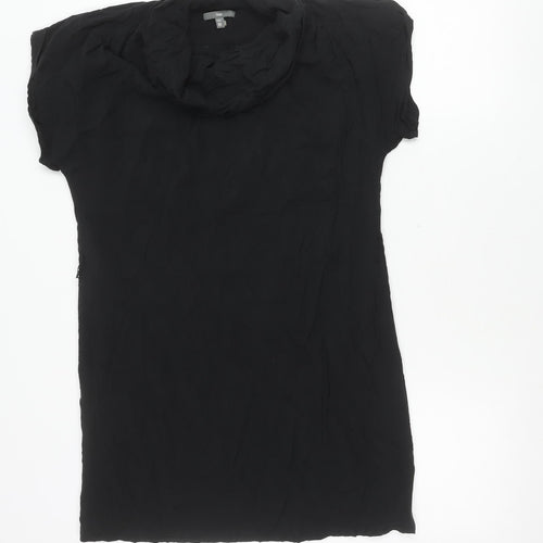 Gap Women’s Black XS Shift Short Sleeve Chiffon Dress