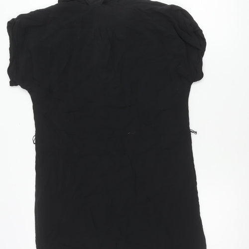 Gap Women’s Black XS Shift Short Sleeve Chiffon Dress