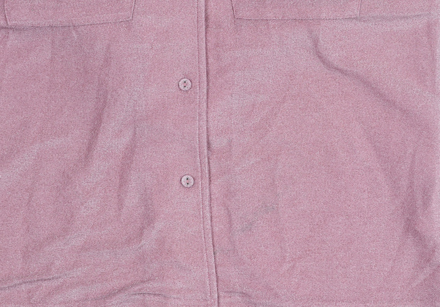 Never Fully Dressed Women’s Pink Button-Up Shirt Size S Short Sleeve