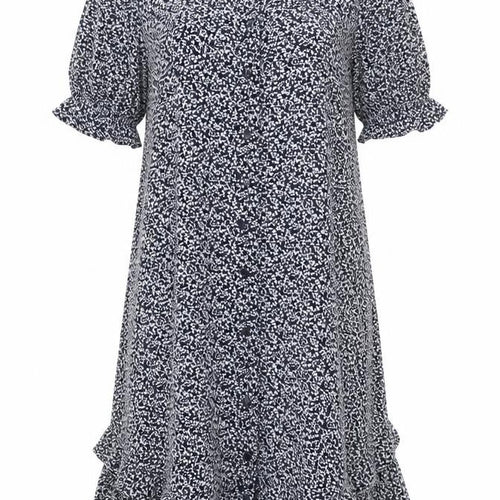 Next Women’s Blue Floral Shift Dress Size 8 Short Sleeve