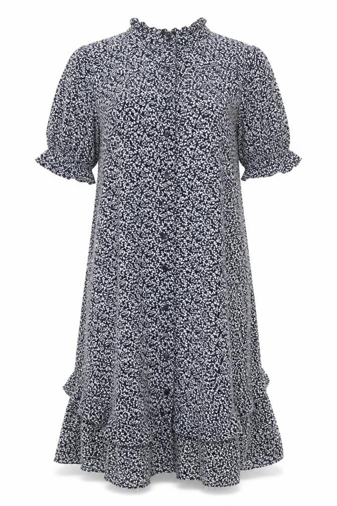 Next Women’s Blue Floral Shift Dress Size 8 Short Sleeve