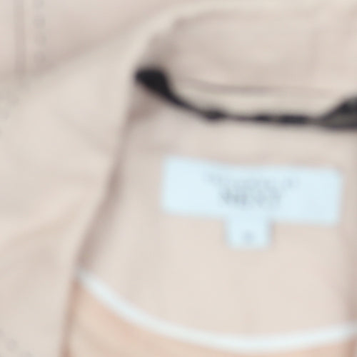 Next Women Beige Size 10 Tailored Suit Jacket Blazer Ramie