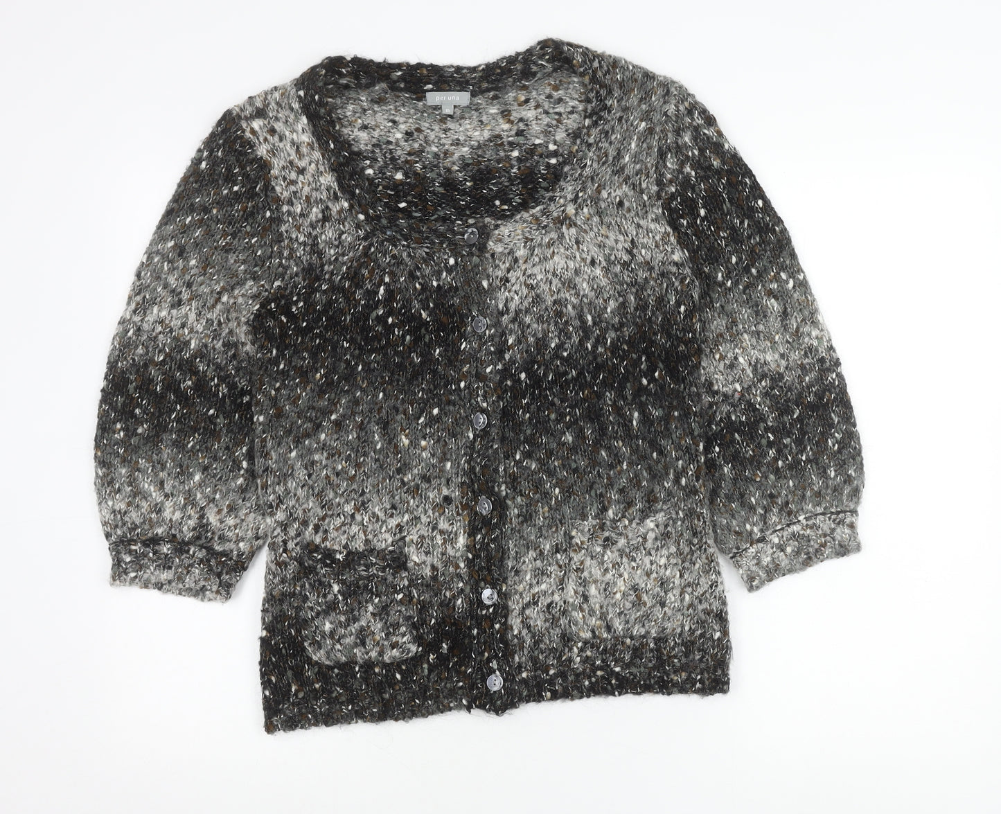 Marks and Spencer Per Una Women’s Multicoloured Wool Blend Cardigan M