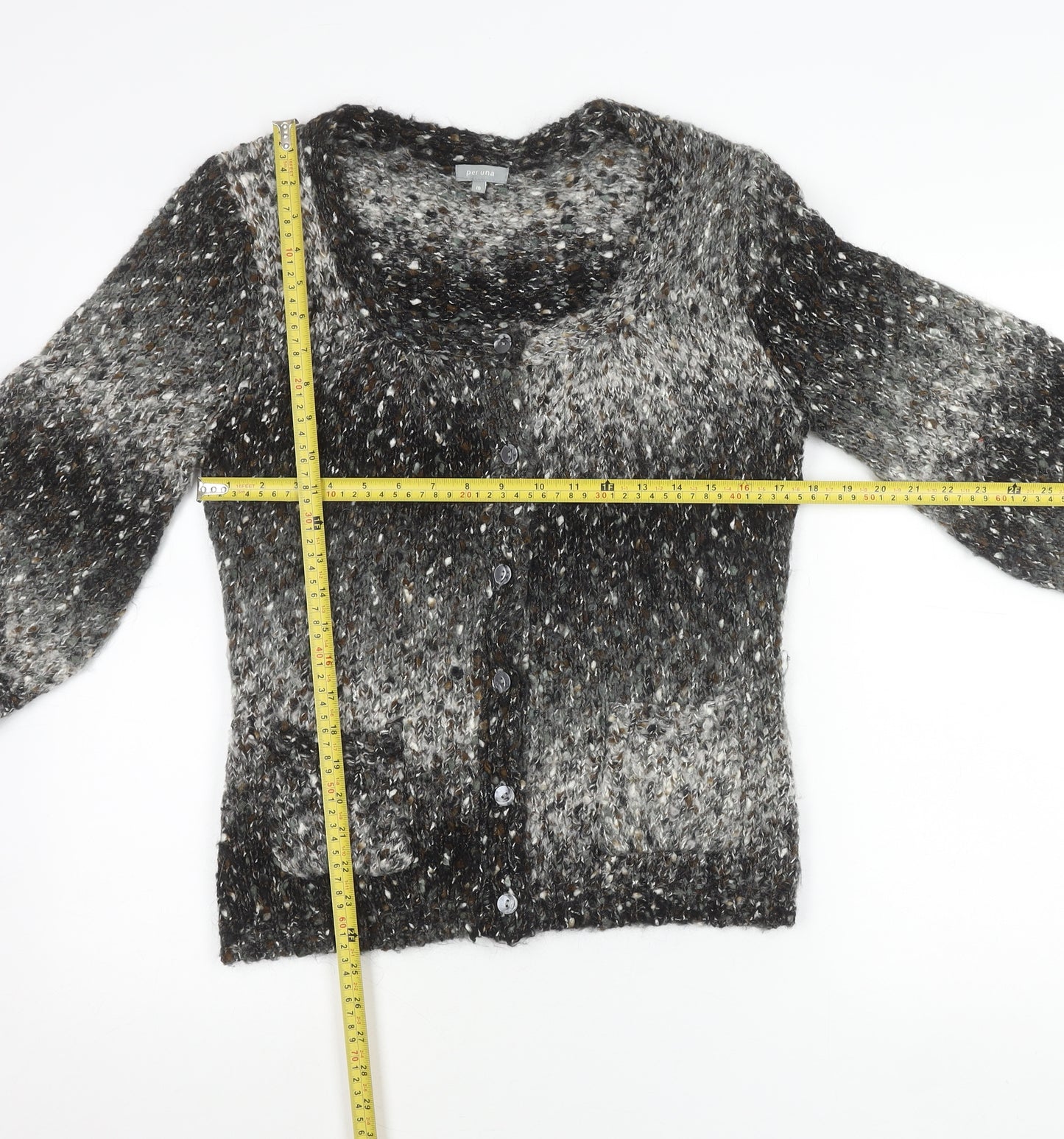 Marks and Spencer Per Una Women’s Multicoloured Wool Blend Cardigan M