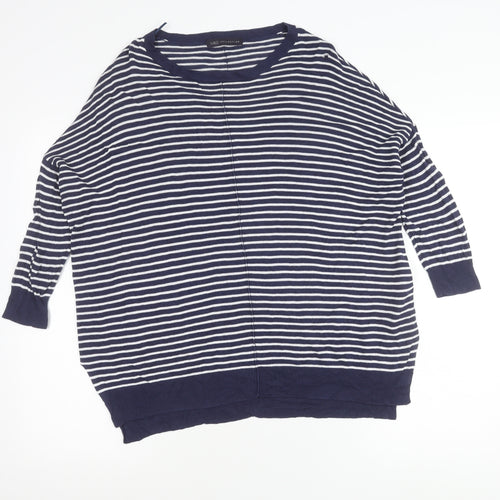 Marks and Spencer Women’s Blue Striped Tunic Top Size 12