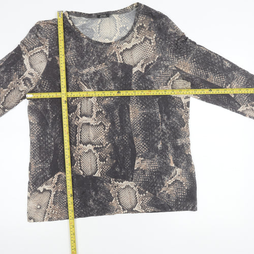 Basler Women’s Multicoloured Snake Print Blouse Size 14