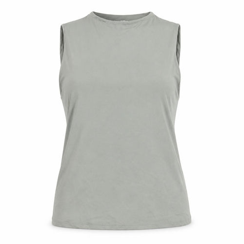 Marks and Spencer Womens Grey Size 16 Mock Neck Sleeveless Tank Top