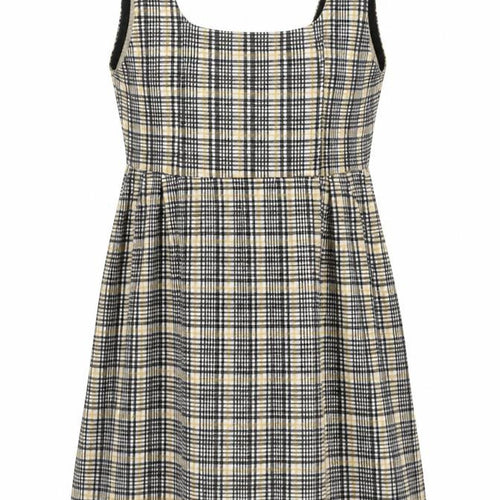 Topshop Women’s Multicoloured Check Pinafore Mini Dress UK 6