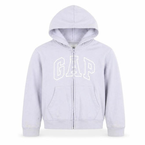 GAP Kids Girls Purple Hoodie Jacket Age 10-11 Years Full Zip Logo