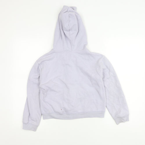 GAP Kids Girls Purple Hoodie Jacket Age 10-11 Years Full Zip Logo