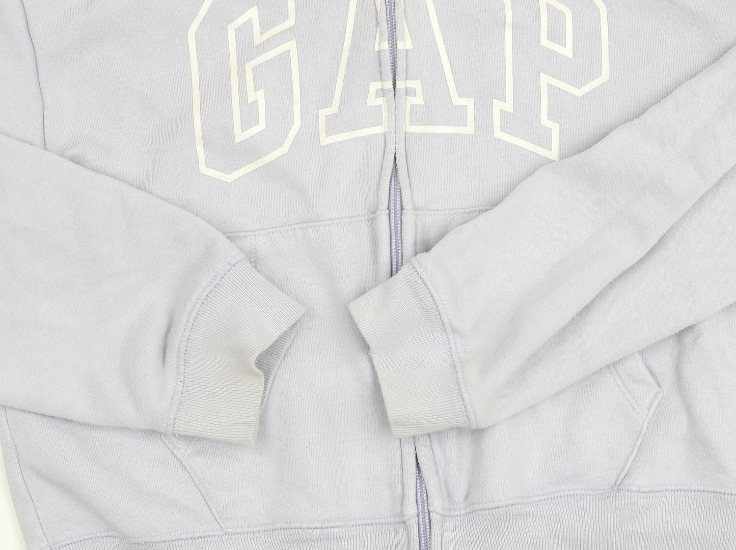GAP Kids Girls Purple Hoodie Jacket Age 10-11 Years Full Zip Logo