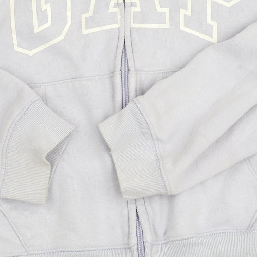 GAP Kids Girls Purple Hoodie Jacket Age 10-11 Years Full Zip Logo