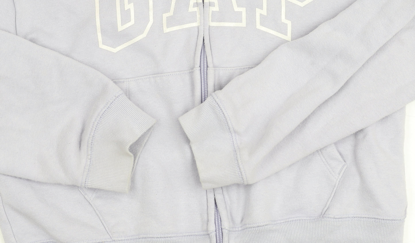 GAP Kids Girls Purple Hoodie Jacket Age 10-11 Years Full Zip Logo