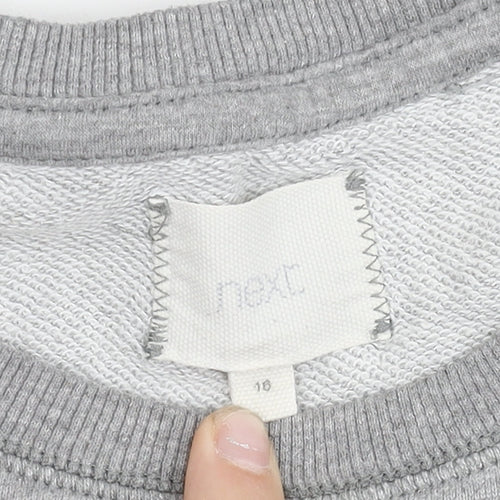 Next Women’s Grey Size 16 Crew Neck Long Sleeve Sweatshirt