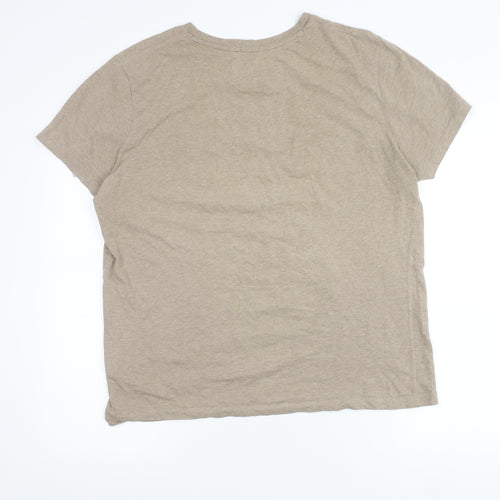 Superdry Mens Beige L Crew Neck Cotton Vintage Logo T-Shirt