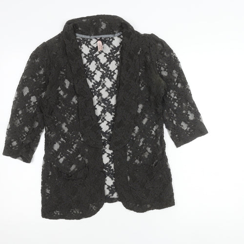 Next Women’s Black Lace Blazer Jacket Size 10 Party Casual