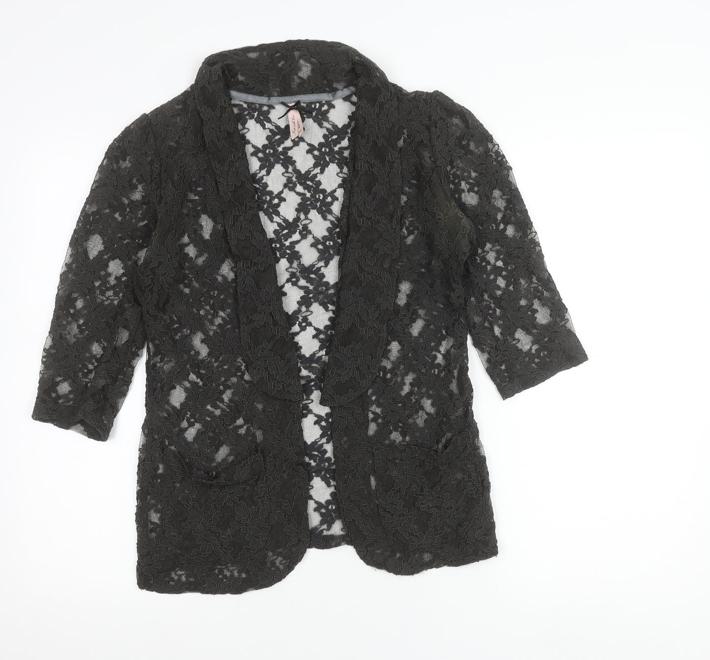 Next Women’s Black Lace Blazer Jacket Size 10 Party Casual