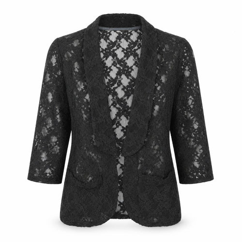 Next Women’s Black Lace Blazer Jacket Size 10 Party Casual