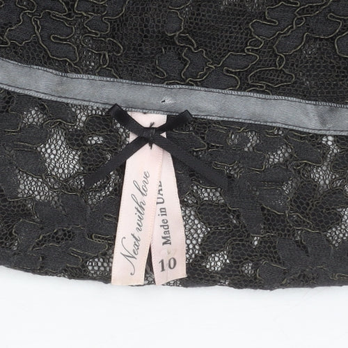 Next Women’s Black Lace Blazer Jacket Size 10 Party Casual