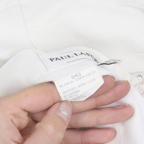 Paul Laporte Women’s White Size 16 Pencil Skirt Knee Length Viscose Blend