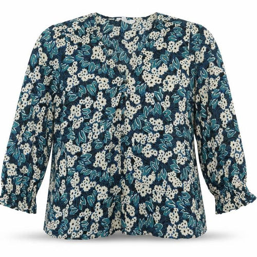 Finery Women’s Multicoloured Floral Blouse UK 16 Viscose Top