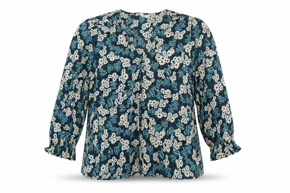 Finery Women’s Multicoloured Floral Blouse UK 16 Viscose Top