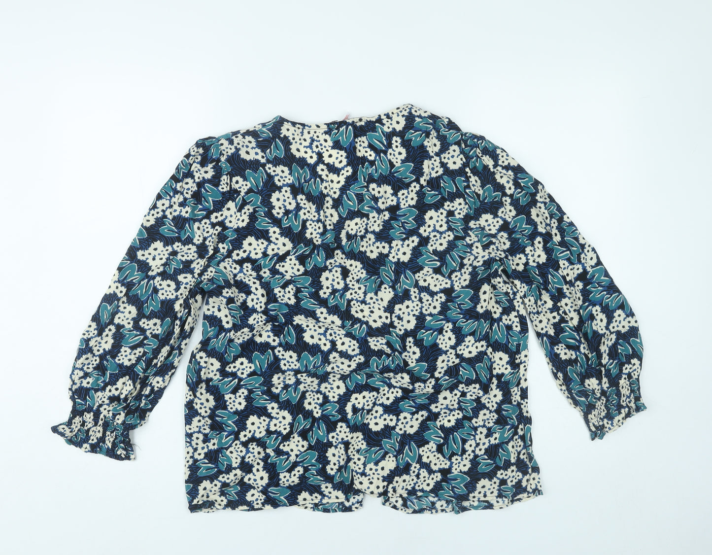 Finery Women’s Multicoloured Floral Blouse UK 16 Viscose Top