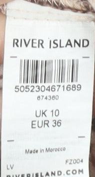 River Island Women’s Brown Snake Print Mini Shift Dress UK 10