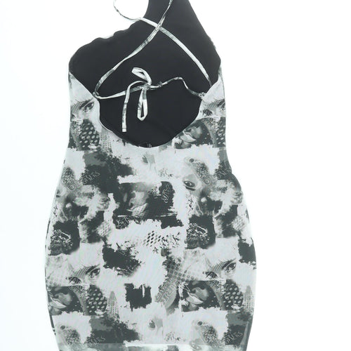 H&M Divided Women’s Black Bodycon One Shoulder Sleeveless Dress Size S