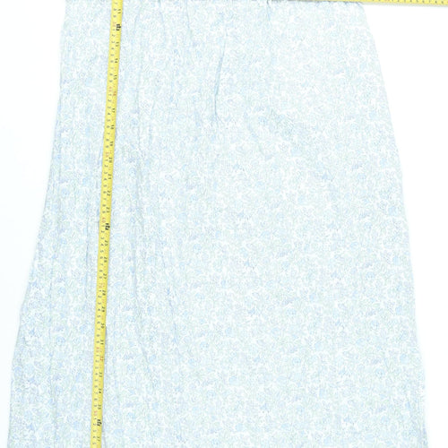David Nieper Womens Yellow Floral Cotton Shift Dress L Sleeveless Summer