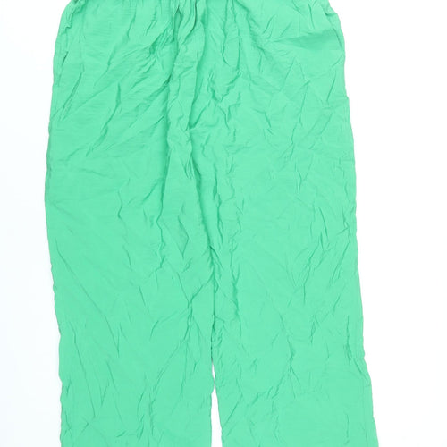 Whistles Women’s Green Size 12 Wide-Leg Lightweight Trousers