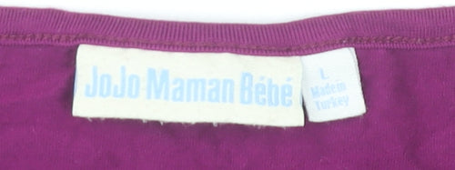 JoJo Maman Bébé Women’s Purple Tank Top Sleeveless L Viscose Blend