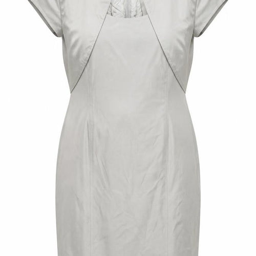 Singh Madan Womens Beige Size 18 Sheath Workwear Dress