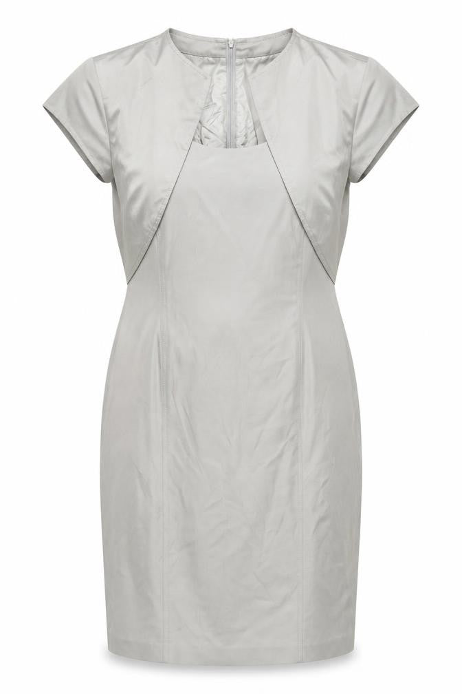 Singh Madan Womens Beige Size 18 Sheath Workwear Dress