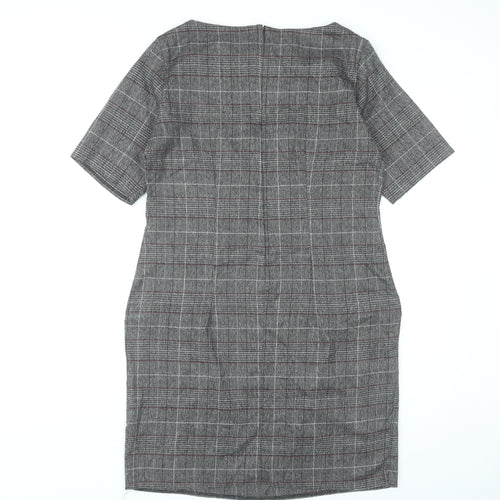 Apricot Women’s Grey Check Shift Dress UK 12 Workwear Business