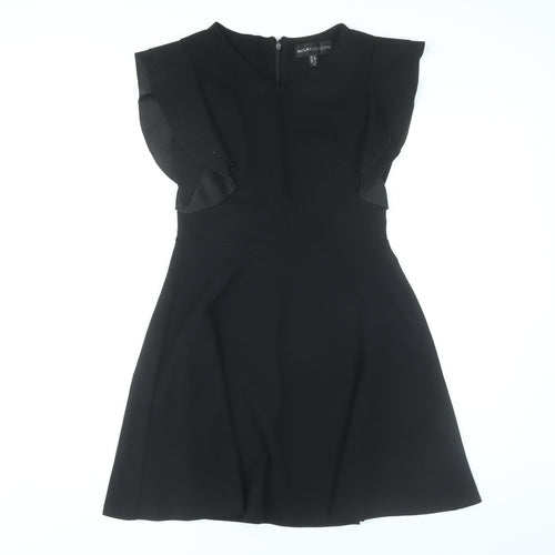 Mela London Women’s Black Size 8 Fit & Flare Knee Length Dress