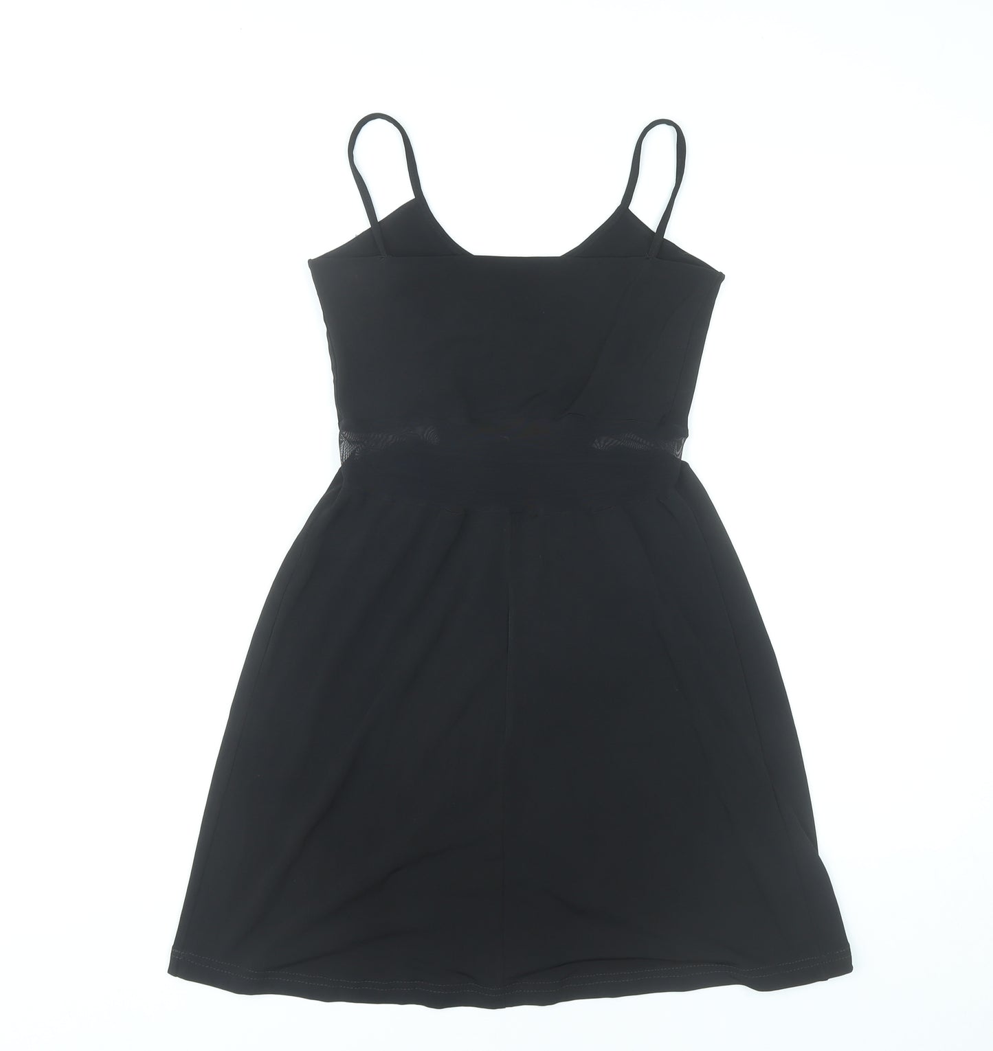 Monsoon Women’s Black L Slip Dress V-Neck Classic Knee Length