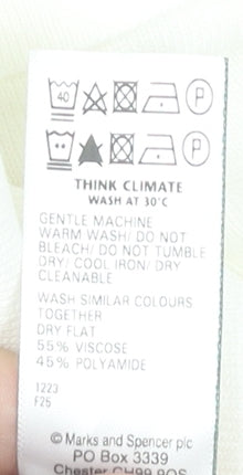 Marks and Spencer Women White Tank Top Size 20 Sleeveless Summer