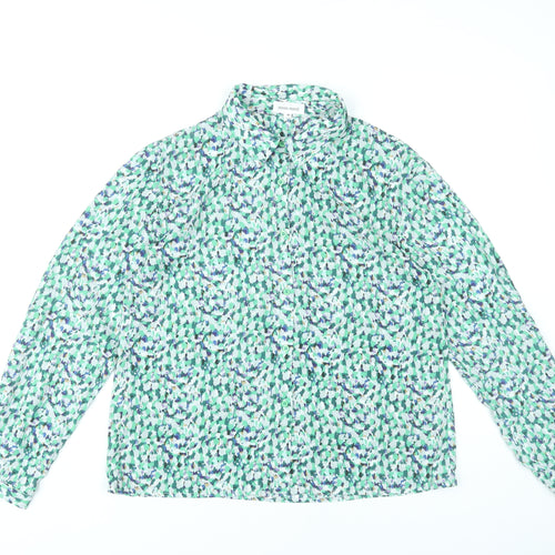 Moon Mood Womens Multicoloured Floral Button-Up Blouse M