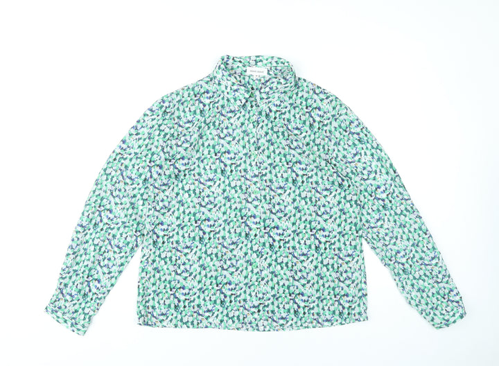 Moon Mood Womens Multicoloured Floral Button-Up Blouse M