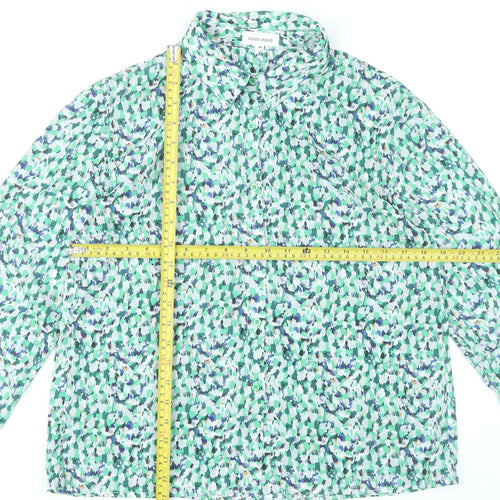 Moon Mood Womens Multicoloured Floral Button-Up Blouse M