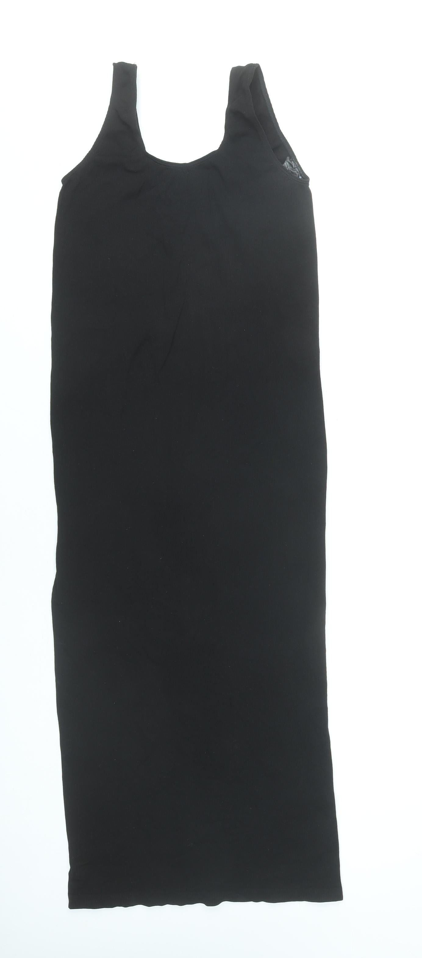 Vero Moda Women Black Maternity Tank Midi Dress One Size