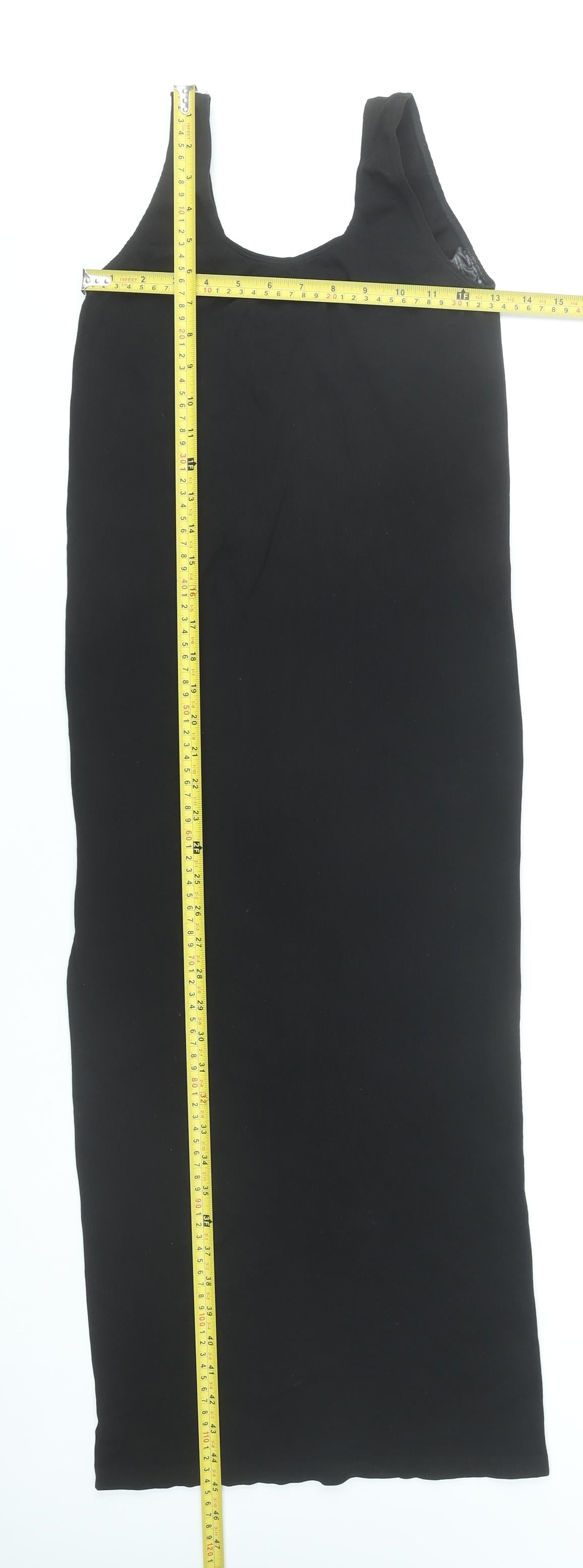 Vero Moda Women Black Maternity Tank Midi Dress One Size
