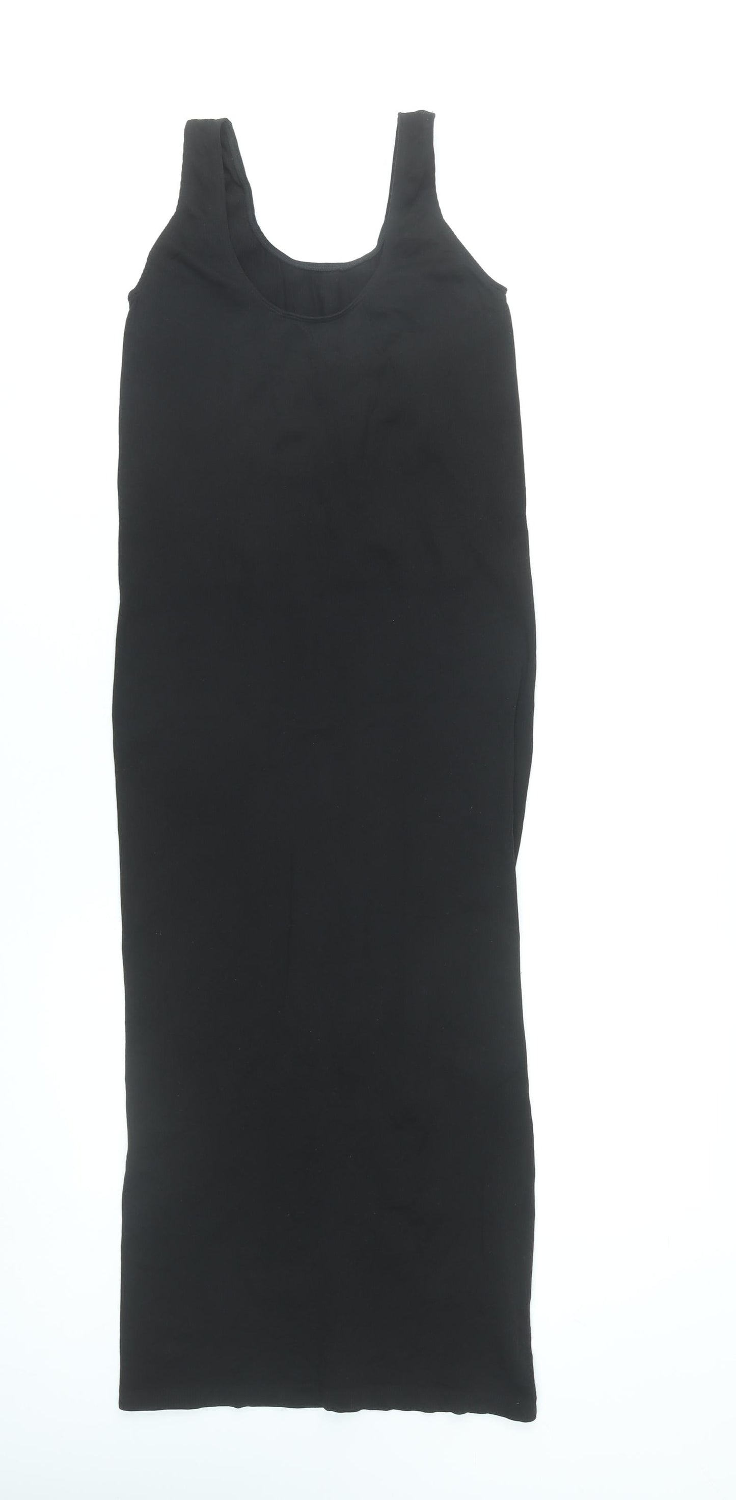 Vero Moda Women Black Maternity Tank Midi Dress One Size