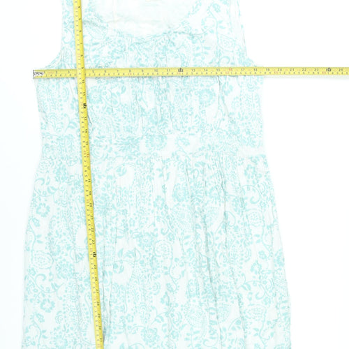 Rare Earth Women Blue Floral A-Line Summer Dress Size 18