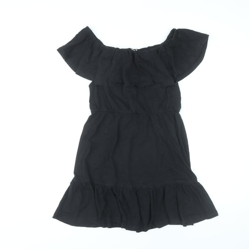 ASOS Women’s Black Off Shoulder Skater Dress Size 12